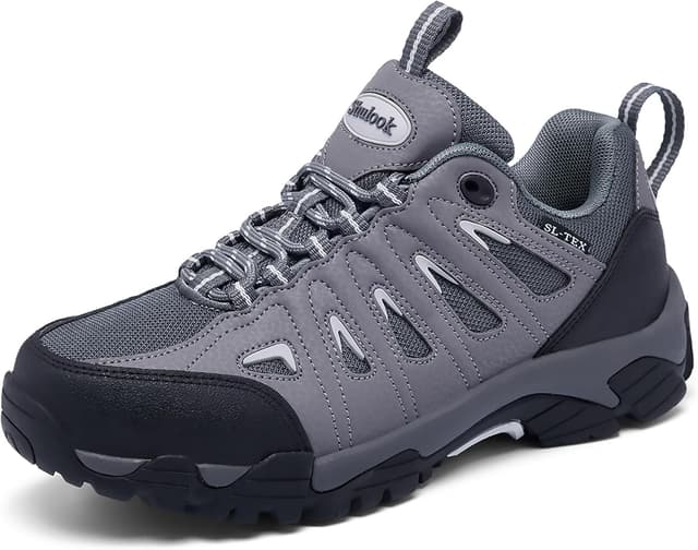 Detalle de SHULOOK Wanderschuhe Damen wasserdicht & leicht – rutschfeste Outdoor-Bergschuhe für Hiking, Camping und Angeln