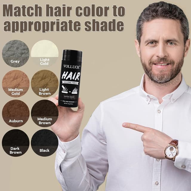 Thumbnail 3 de VOLLUCK Streuhaar Haarverdichtung 28 g Mittelbraun