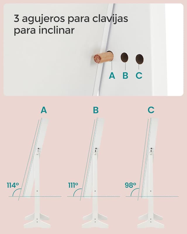 Thumbnail 6 de SONGMICS JJC023W01 armario joyero con espejo