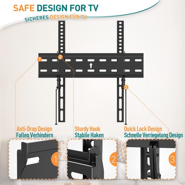 Thumbnail 5 de ELIVED EV007 Tilt TV Wall Bracket 60-inch, 45kg capacity