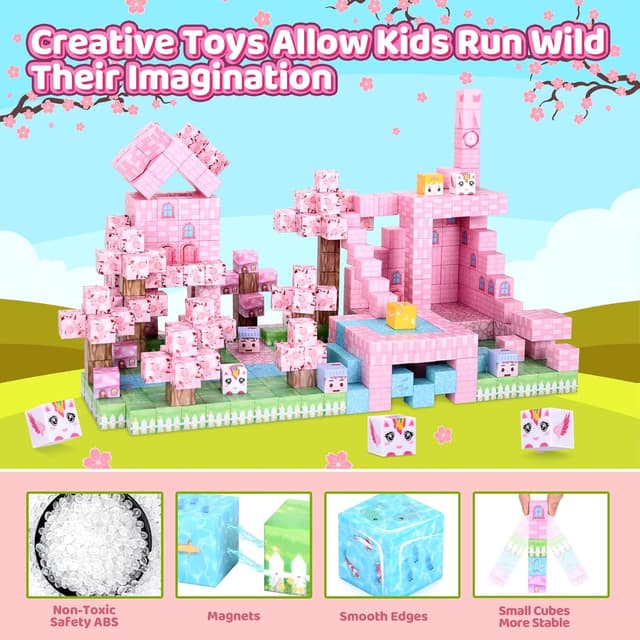 Thumbnail 6 de YIHANG 100PCS Magnetic Blocks for Kids