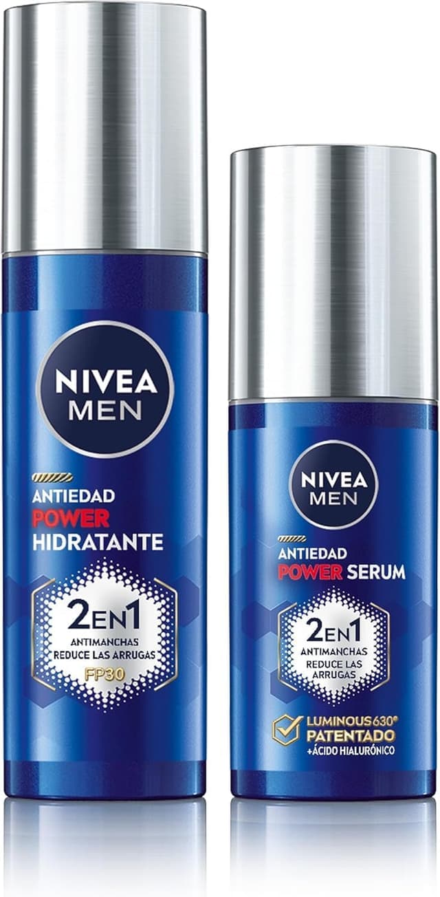 Detalle de NIVEA MEN Power Set crema y sérum 2 en 1 FP30