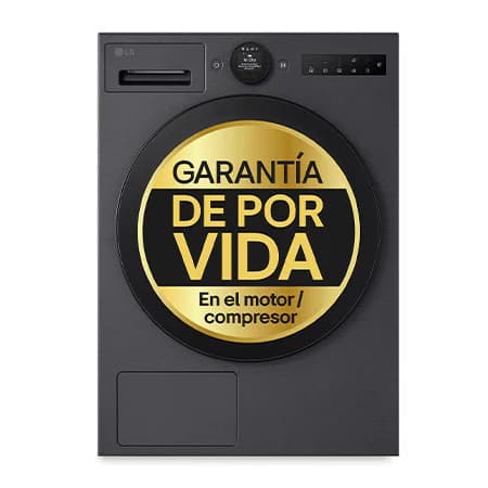 Detalle de LG Serie 700 RHX7009TBB.OUTLET secadora de 9 kg con bomba de calor Dual Inverter y IA