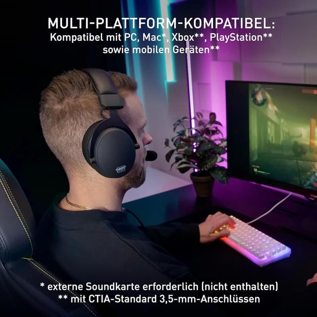 Thumbnail 5 de Xtrfy H2 Profi Gaming-Headset 53 mm