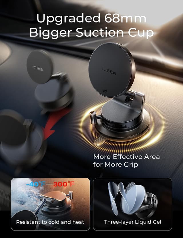 Thumbnail 4 de LISEN Qi2.2 25W MagSafe Car Charger