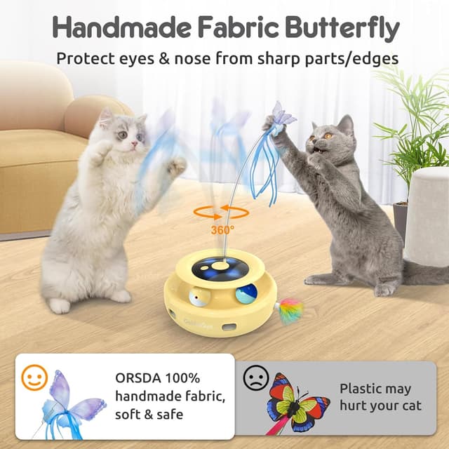 Detalle de GoldenSun 3-in-1 smart cat toys