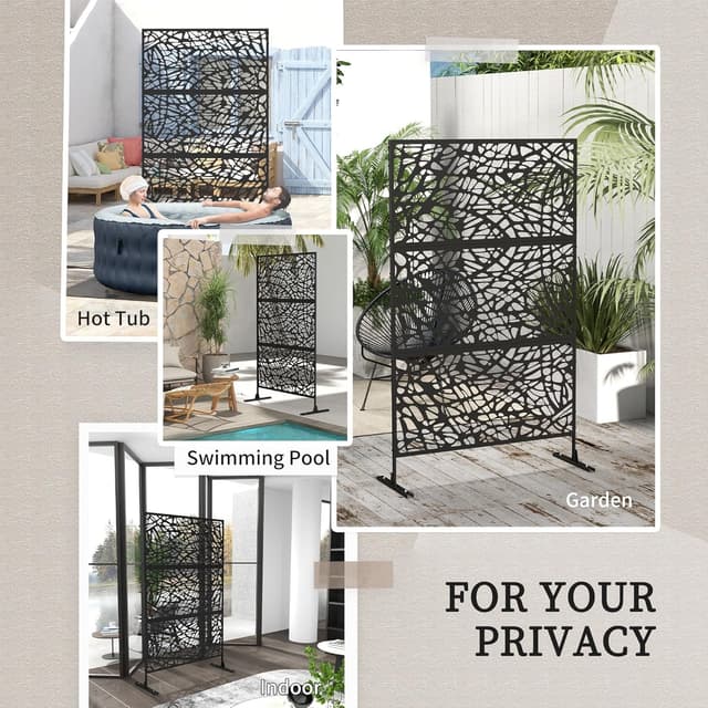 Detalle 1 de Outsunny privacy screen divider 6.5ft