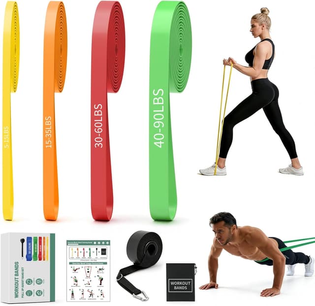 Imagen de Resistance Bands Set Widerstandsbänder 4er Set en OfertitasTOP