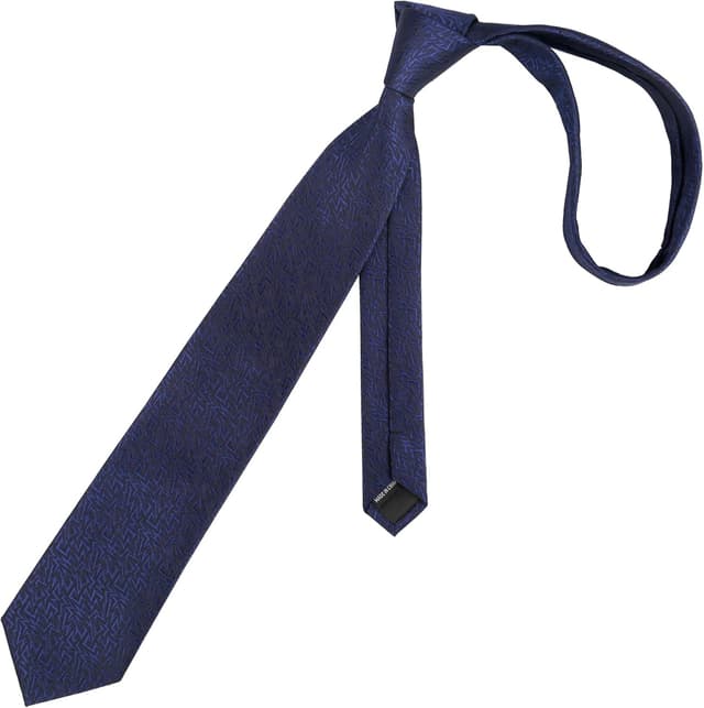 Detalle de Alizeal men’s solid colour tie and pocket square set (self-tied necktie + matching hanky)
