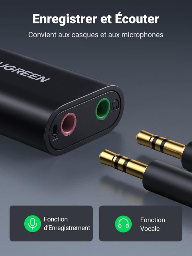 Thumbnail 2 de UGREEN Carte son USB 15 cm