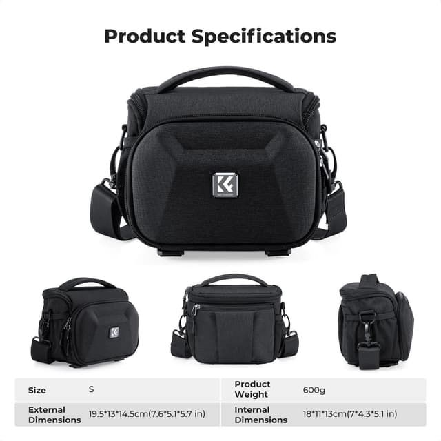 Thumbnail 6 de K&F CONCEPT Sac pour Appareil Photo 24x15x18 cm