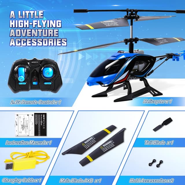 Thumbnail 5 de Elicottero RC 2.4G luci LED