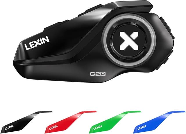 Detalle de LEXIN G2P Motorcycle Bluetooth Headset Intercom (1000m) with FM Radio, Noise Cancellation and Universal Pairing
