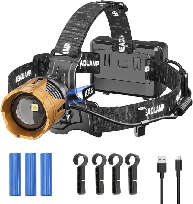 Detalle de SENDALE Linterna frontal LED 100000LM