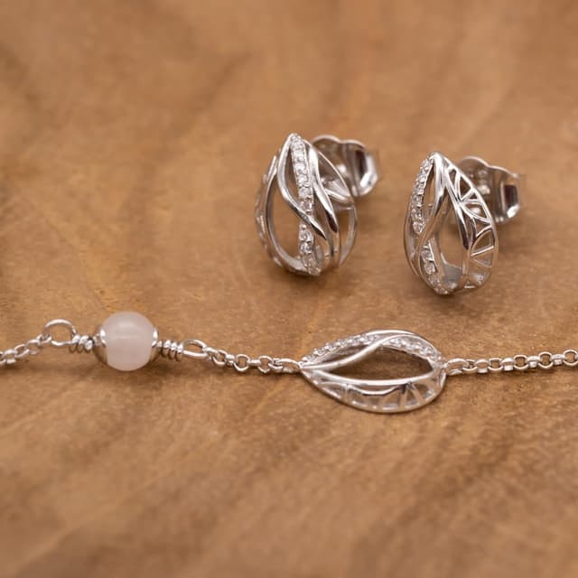 Detalle 2 de Engelsrufer Himmelsträne Armband mit Rosenquarz 💎