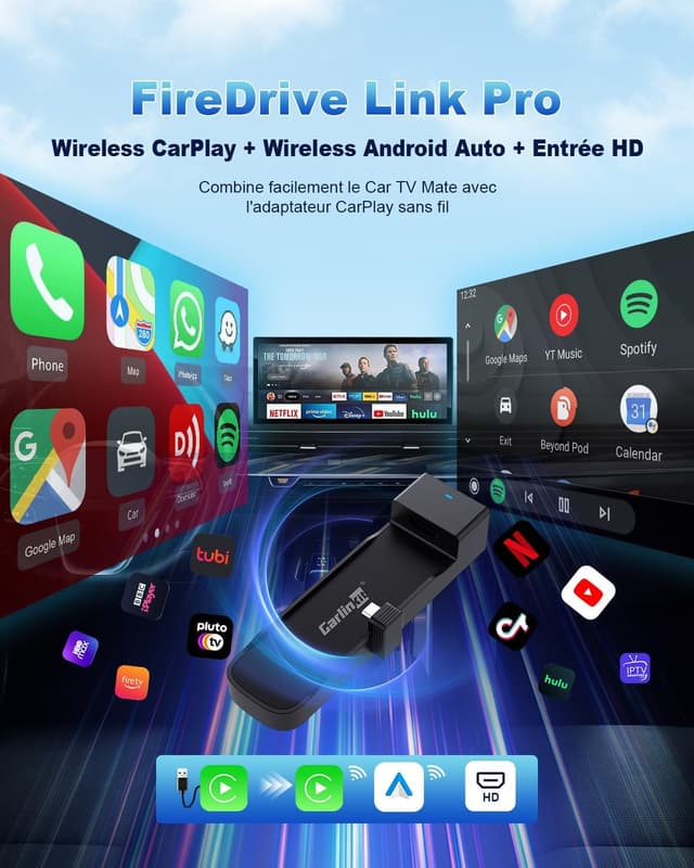 Thumbnail 1 de Carlinkit FireDrive Link Pro adaptateur CarPlay sans fil