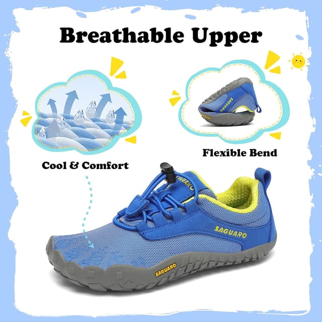 Detalle de SAGUARO Scarpe Barefoot Bambini 24-36 da trail a piedi nudi per uso quotidiano, asilo e parco