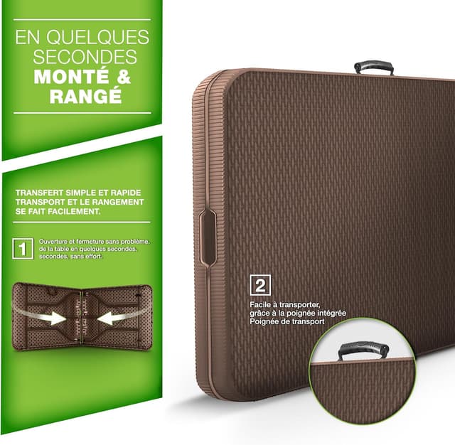 Thumbnail 5 de Tillvex Table de jardin 180x75 cm pliable