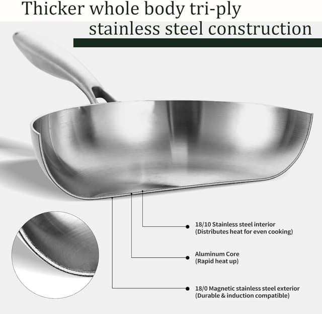 Thumbnail 6 de DELARLOCHEF Padella inox 28 cm