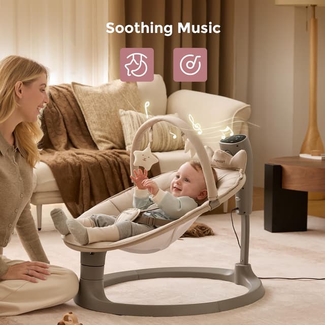 Thumbnail 6 de Electric Baby Swing 2-in-1 up to 66 lbs