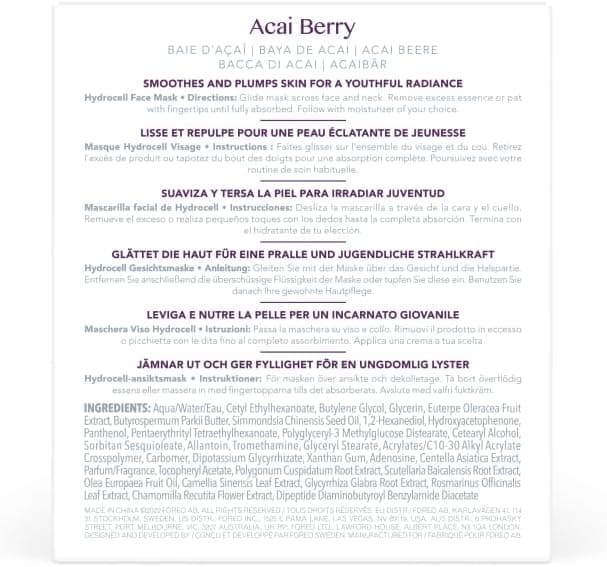 Thumbnail 6 de FOREO Masque Actif UFO aux Baies d'Acaï, pack de 6