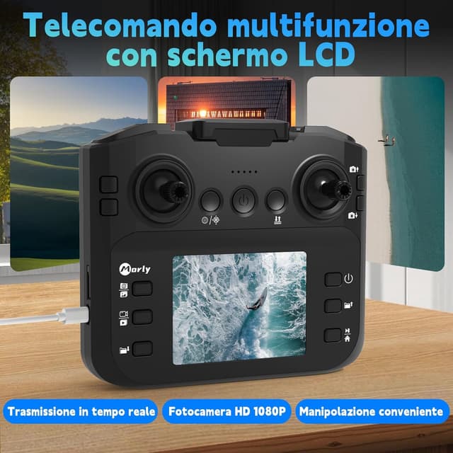 Detalle de morlyrctooy M18LCD drone con fotocamera 4K mini