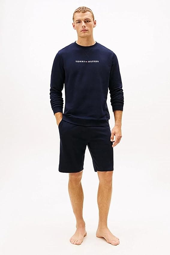 Detalle 1 de Tommy Hilfiger Sudadera Hombre L azul 50% algodón organic