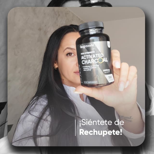 Thumbnail 2 de Carbón Activado 2000mg Vegano 🌿 - 180 Cápsulas para Gases