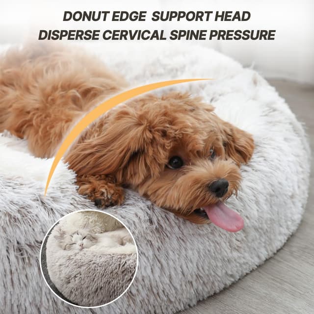 Thumbnail 6 de YIGAARUI Calming Cave Dog Bed 65 cm