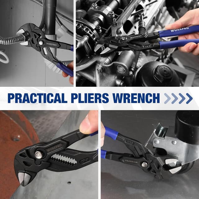 Thumbnail 5 de WORKPRO 250 mm Adjustable Pliers Wrench