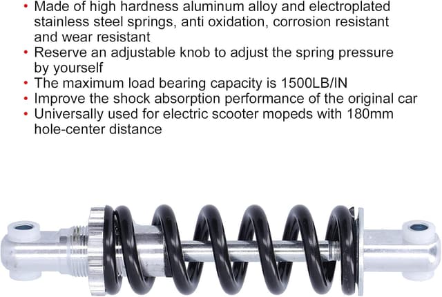 Thumbnail 4 de Tomotato 180mm 1500lbs aluminium alloy rear shock absorber for bike & electric bikes