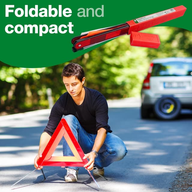 Thumbnail 2 de Safety First Aid Group Q4232 Safety Warning Triangle for Roadside Breakdowns Foldable Wind Tested with Case
Safety First Aid Group Q4232 Safety Warning Tri…