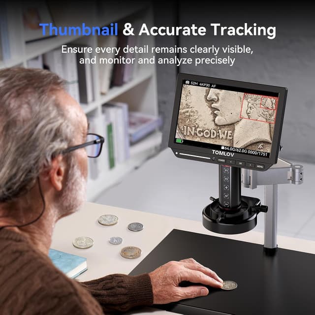 Thumbnail 6 de TOMLOV TM4K-AF Max 10.1" 4K Autofocus Microscope