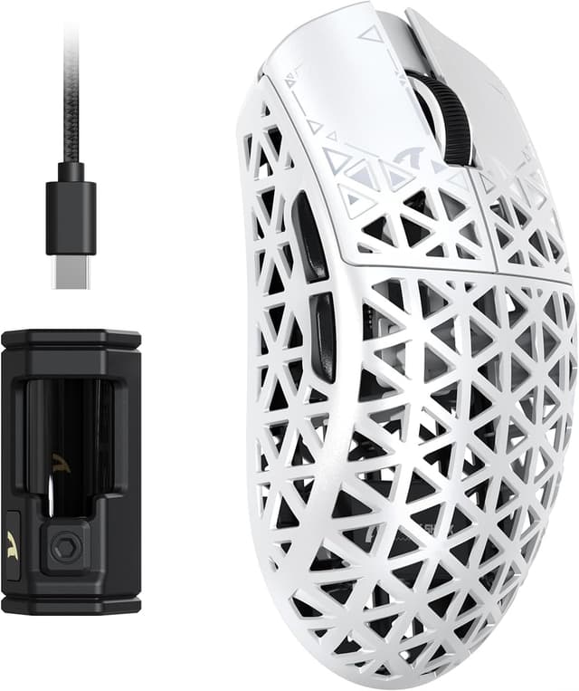 Detalle de ATTACK SHARK R5 Gaming-Maus mit 42.000 DPI