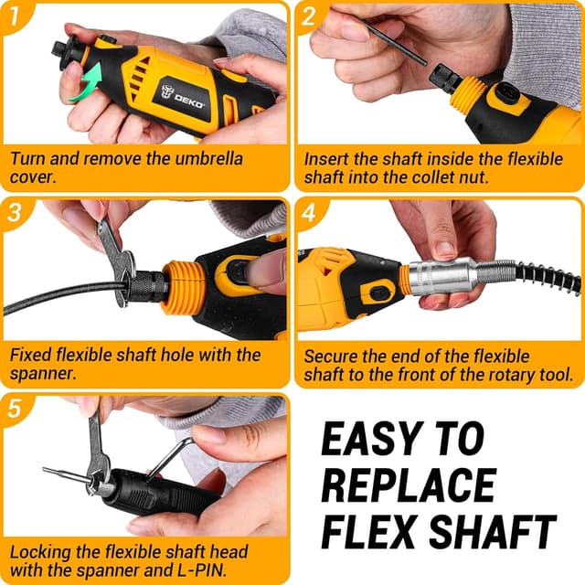 Thumbnail 3 de DEKOPRO Power Rotary Tool Kit 170W