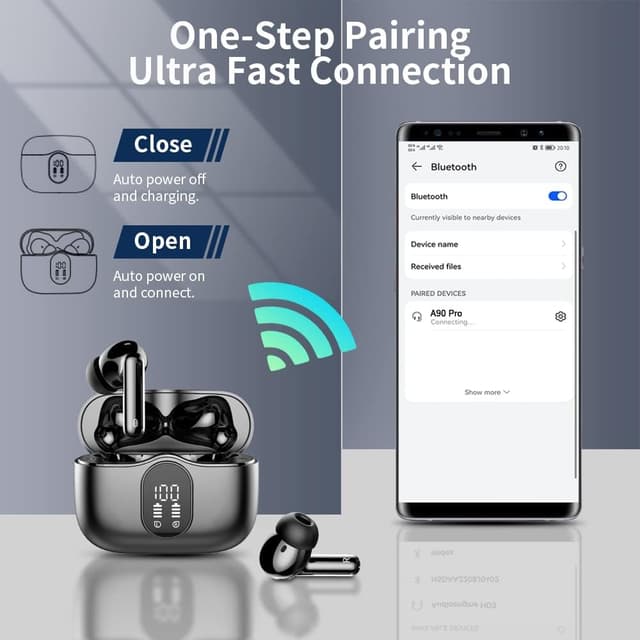 Thumbnail 4 de Btootos Bluetooth Kopfhörer 40 Std Spielzeit