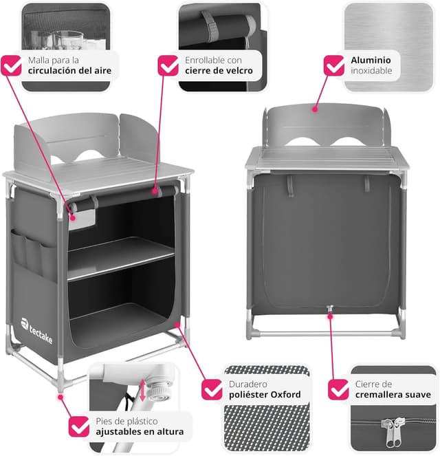 Thumbnail 4 de TecTake® Cocina de Camping Plegable ligera