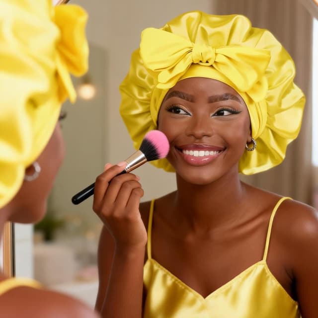 Detalle de YANIBEST Adjustable Silk Bonnet 2.8" Band