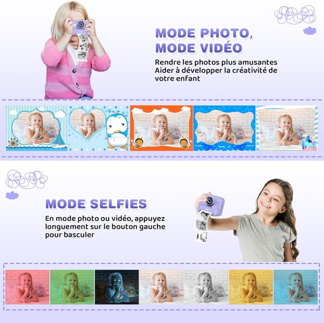 Detalle de Sofortbildkamera Kinder Mit Selfie 1080P