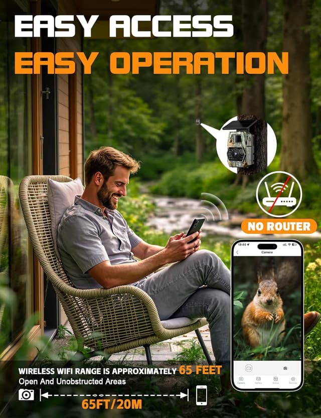 Detalle de CamZeste PH970S Cámara de Caza 4K 60MP 5200 mAh