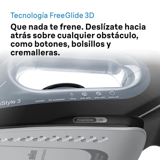Detalle de Braun TexStyle 3 Plancha vapor 2.400 W 270 ml