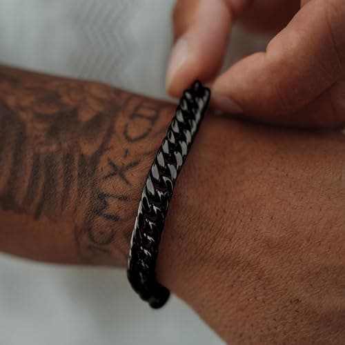 Detalle 2 de SERASAR Pulsera Hombres Negra 8 mm