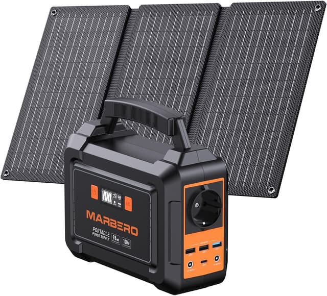 Detalle de MARBERO Portable Power Station 98Wh mit Solar