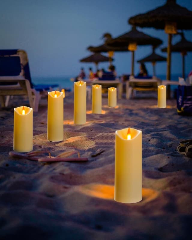 Thumbnail 5 de Da by Velas LED, 12 velas LED para exterior 🕯