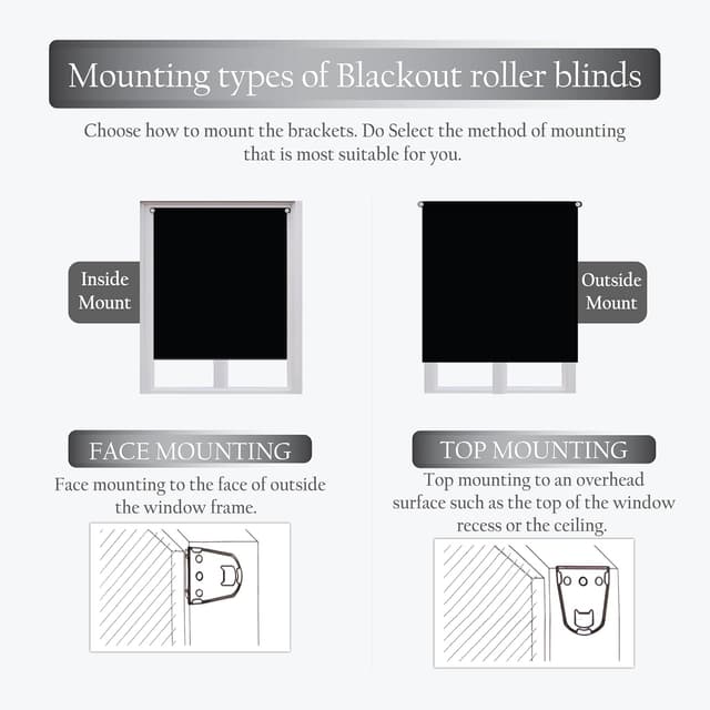 Thumbnail 4 de Apex Furnishings Blackout Roller Blinds 90x165 cm
