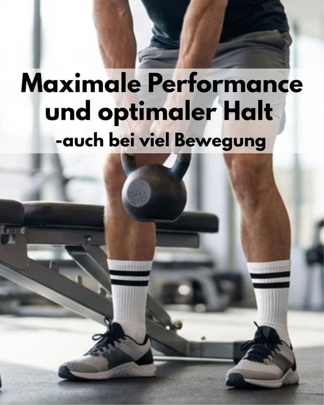 Detalle de sockenkauf24 Herren Tennissocken (6 Paar) – gepolsterte Crew Socken mit verstärkter Ferse & Fußspitze