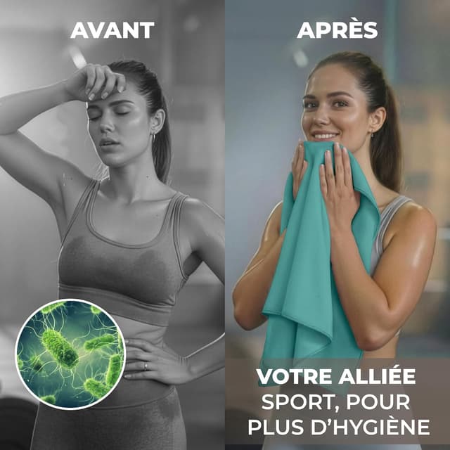 Thumbnail 3 de ZENACROSS Serviette Sport Microfibre Lot de 5