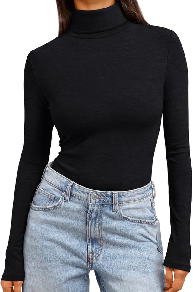 Imagen de Trendy Queen Women's Turtleneck Long Sleeve Top en OfertitasTOP