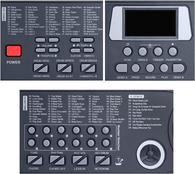 Thumbnail 4 de Hricane Piano électronique 61 touches pour enfants