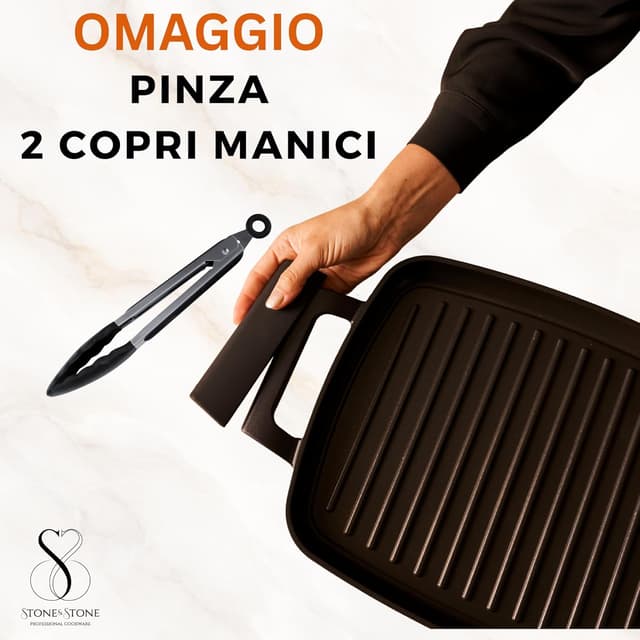 Detalle 1 de Stone&Stone Bistecchiera induzione 47 cm